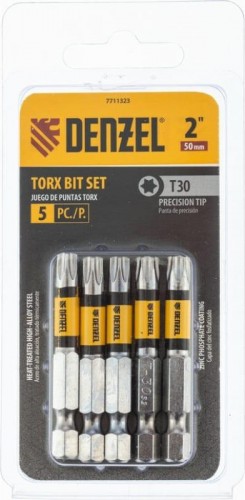 Набор бит Denzel T30x2" 5 шт. 7711323 - изображение 3
