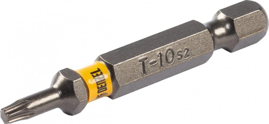 Набор бит Denzel TORX 10х50 сталь s2, шестигранный профиль, 10 шт. 11667 - изображение 2