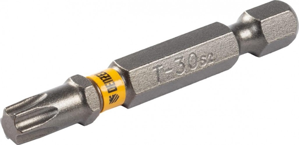 Набор бит Denzel TORX 30х50 сталь s2, шестигранный профиль, 10 шт. 11671 - изображение 2