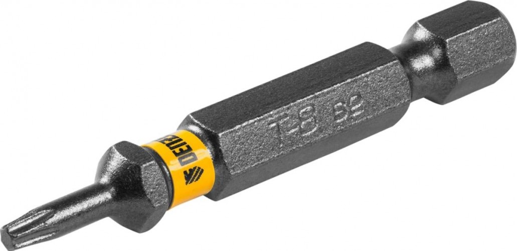 Набор бит Denzel TORX 8х50 сталь s2, шестигранный профиль, 10 шт. 11666 - изображение 2