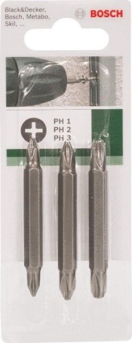 Набор бит двухсторонние  BOSCH PH1/2/3 2609255961 - изображение 2