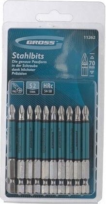 Набор бит  GROSS 11262 10 предметов PH 2 11262