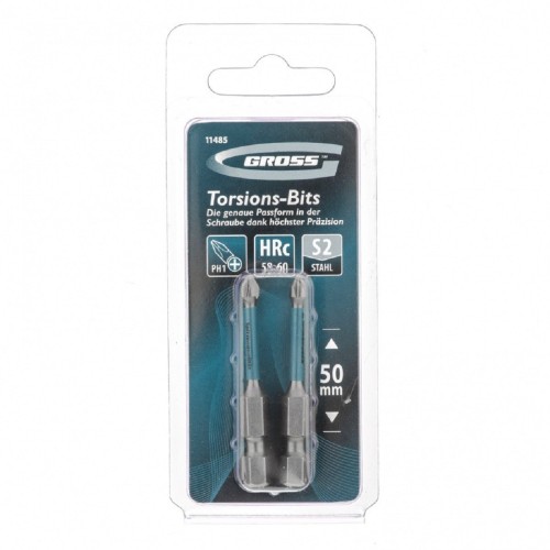 Набор бит GROSS 11485 торсионных PH1x50 мм, 2 шт. - изображение 3
