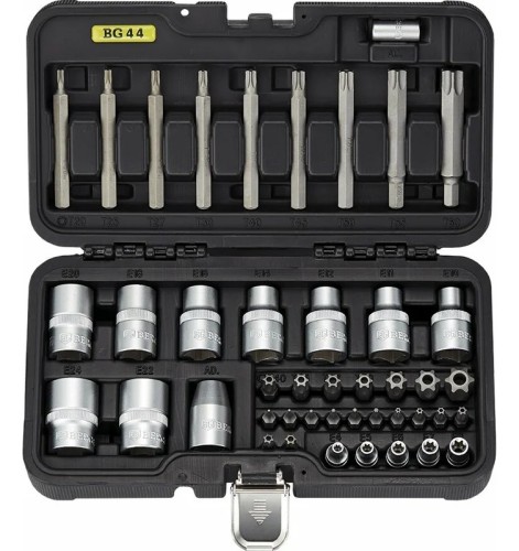 Набор бит и головок BERGER BG044-1214 TORX 44 пр.