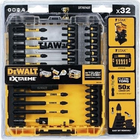 Набор бит и насадок DeWALT DT70743T-QZ FLEXTORQ 32 предмета - изображение 3