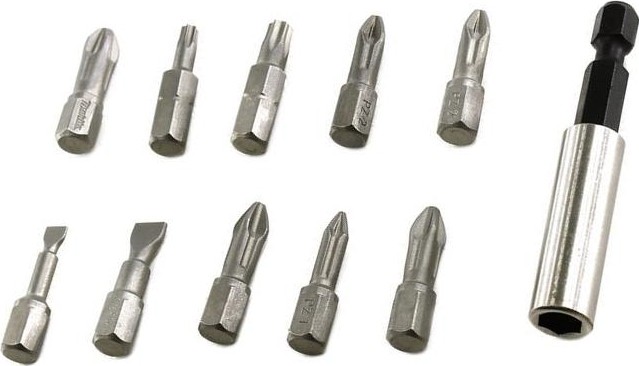 Набор бит и насадок MAKITA P-16782 10 шт. + магн. держатель - изображение 2