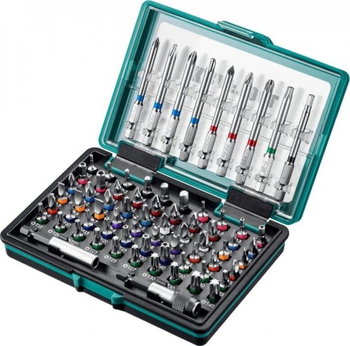 Набор бит KRAFTOOL C-Drive 71 многофункциональные, cr-mo, 71 пред. 26067-H71