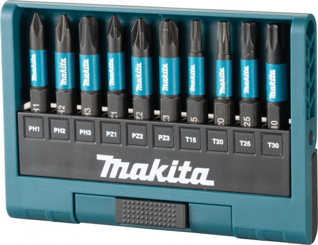 Набор бит MAKITA E-12011 Impact Black 50 мм 10 предметов E-12011