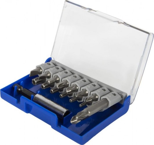 Набор бит ПРАКТИКА "Мастер" 16 шт 25 и 50 мм PH, PZ, HEX SL,  TORX держатель 60 908-221