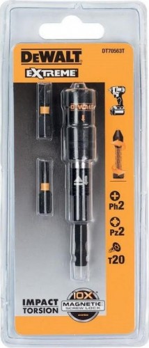 Набор бит с магнитным держателем  DeWALT 4 предмета 25 мм  Extreme DT 70563T-QZ DT70563T-QZ - изображение 2