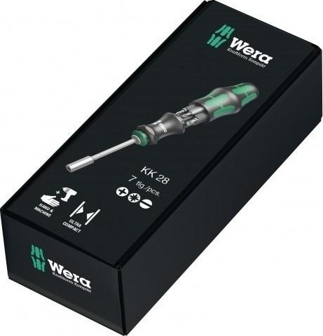 Набор бит с рукояткой-битодержателем WERA Kraftform Kompakt 28 SB WE-073240 WE-073240 - изображение 2