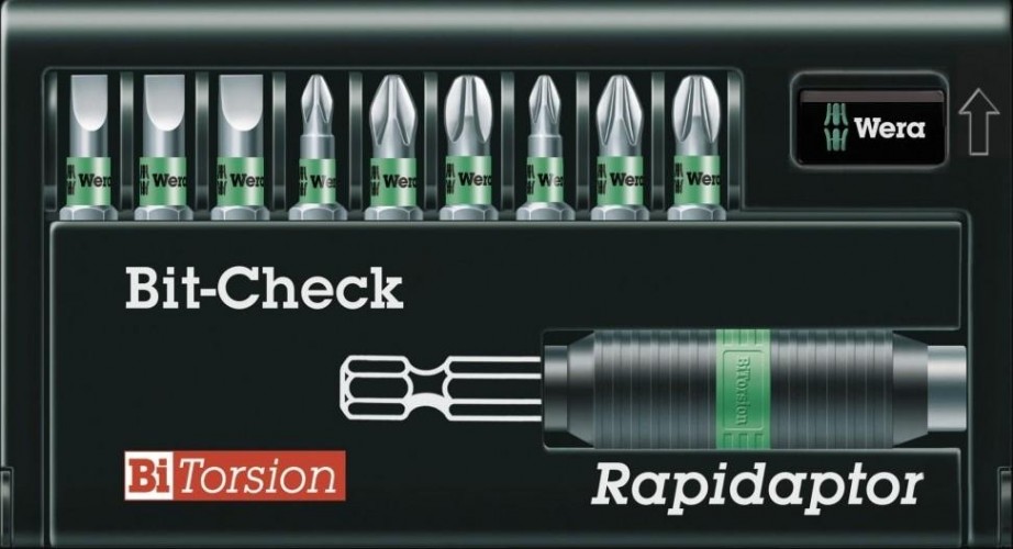 Набор бит WERA 8700-9 PH/BTZ   Rapidaptor® Bit-Check® WE-135957 WE-135957