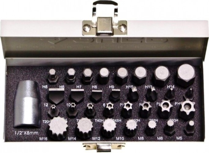 Набор бит ЗУБР PH, SL, HEX, TORX, SPLINE, 32 пред. 2655-H32 - изображение 2