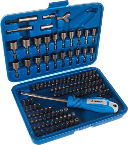 Набор бит ЗУБР ПРОФЕССИОНАЛ "эксперт" универсал, cr-mo, 120 предметов, в боксе 26096-H122 - изображение 2