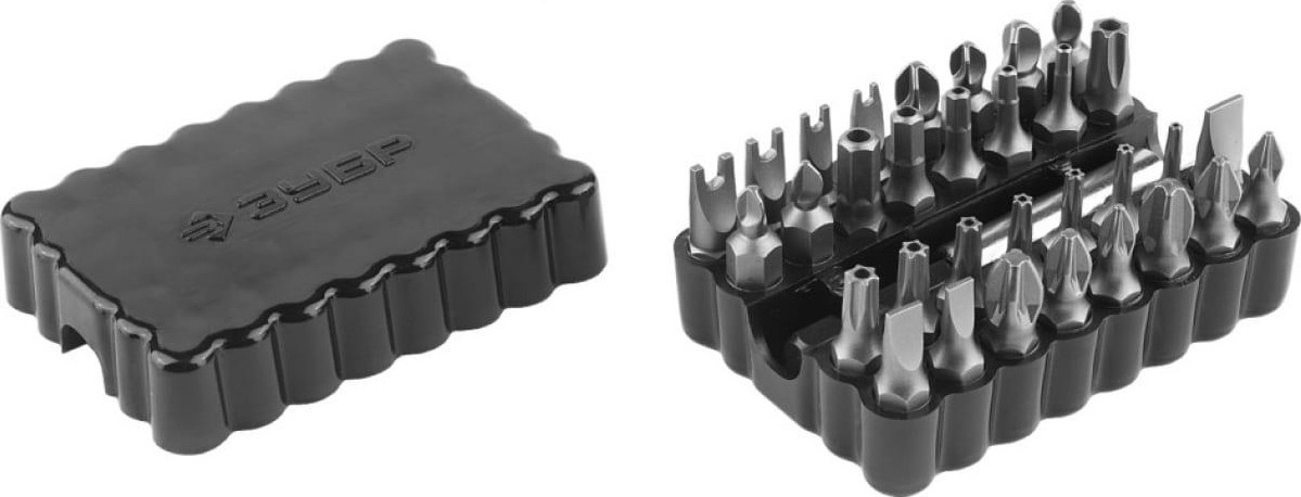 Набор бит ЗУБР специальные с магнитным адаптером, cr-mo, 33 пред. 26046-H33
