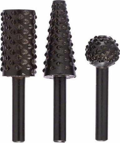 Набор бор-фрез BOSCH 3 шт (шарошки) 1609200307