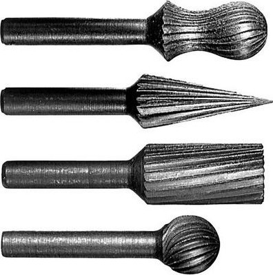 Набор бор-фрез BOSCH 4шт (шарошки) 1609200314