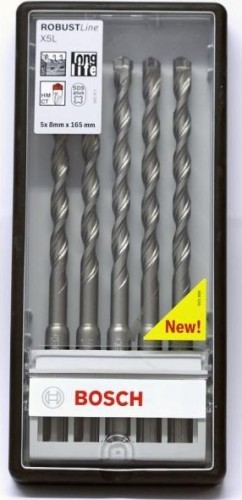 Набор буров BOSCH 5 СВ. SDS-plus  X5L 8x100/165 мм 2608585071