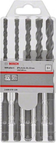 Набор буров BOSCH SDS plus-1 6/6/8/10/12x160мм 2608579120