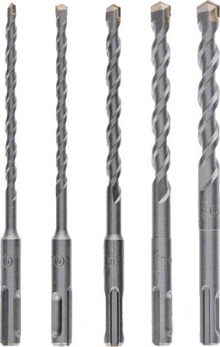 Набор буров BOSCH SDS plus-1 6/6/8/10/12x160мм 2608579120 - изображение 2