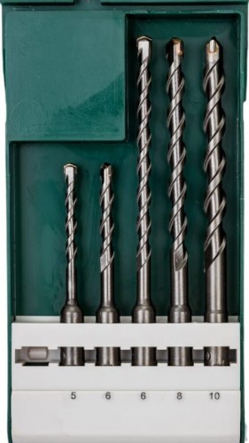 Набор буров BOSCH SDS Plus 5x110мм; 6x110мм; 6x160мм; 8x160мм; 10x16 по бетону 2609255541