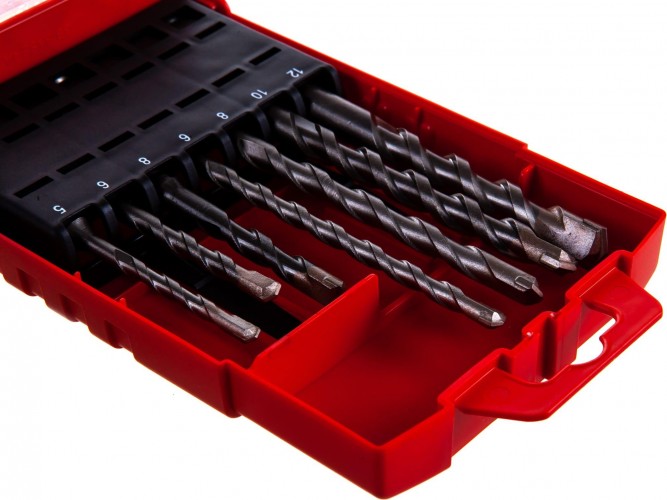 Набор буров HELLER  по бетону sds-plus prefix 5,6,8х110мм, 6,8,10,12х160мм (7 пр) TD28894