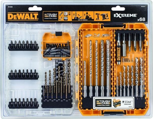Набор буров и сверл DeWALT DT70760-QZ EXTREME, 69 шт
