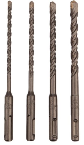 Набор буров Kranz KR-91-0405 по бетону, 4 шт.