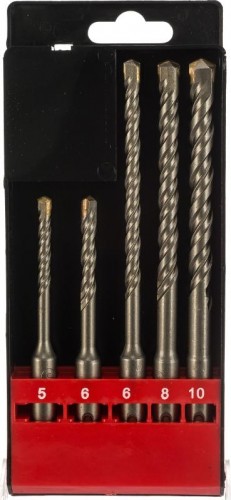 Набор буров REXANT SDS-plus 5-6 х110, 6-8-10 х160 мм, 5 шт. 91-0406 - изображение 2
