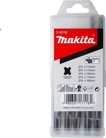 Набор буров SDS-Plus MAKITA 5 предметов D-00795