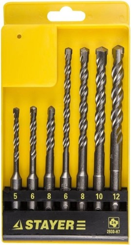 Набор буров SDS-Plus STAYER PROFESSIONAL 7 предметов 2930-H7 2930-H7