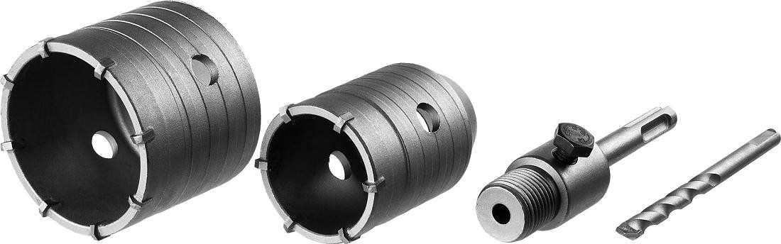 Набор буровых коронок SDS-plus ЗУБР МАСТЕР с оснасткой, d=50, 68 мм,М22 кейс, 29211-H2