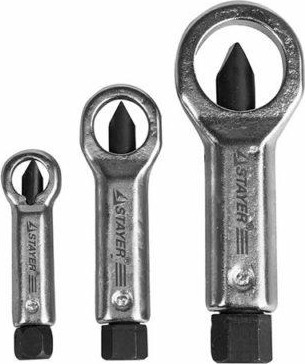 Набор cъемников прикипевших гаек STAYER 3 предмета 43213-H3 43213-H3