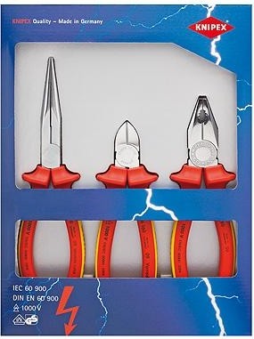 Набор диэлектрического инструмента KNIPEX 002012 1000 V, 3 предмета KN-002012