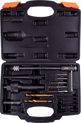 Набор для обслуживания колодцев свечей накаливания AFFIX кейс, 16 предметов AF10312016C