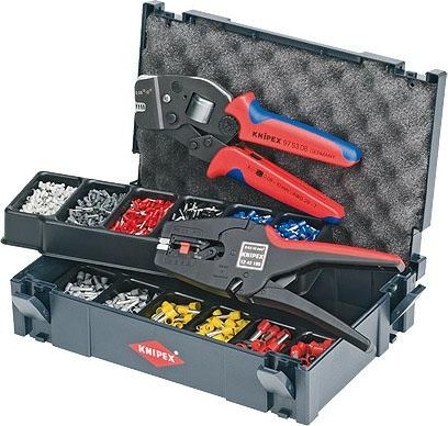 Набор для обжима кабельных наконечников KNIPEX 979024 (клеши + наконечники) KN-979024