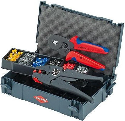 Набор для обжима кабельных наконечников KNIPEX 979010 (клеши + наконечники) KN-979010