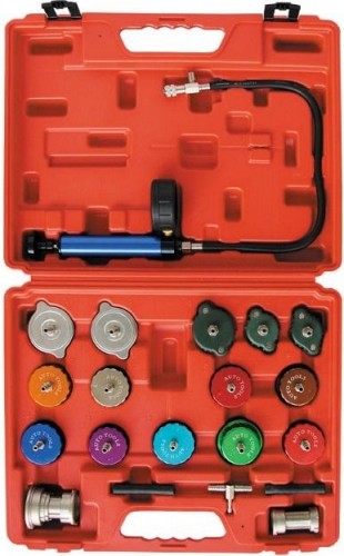 Набор для опрессовки системы охлаждения 21 предмет СОРОКИН 21.41
