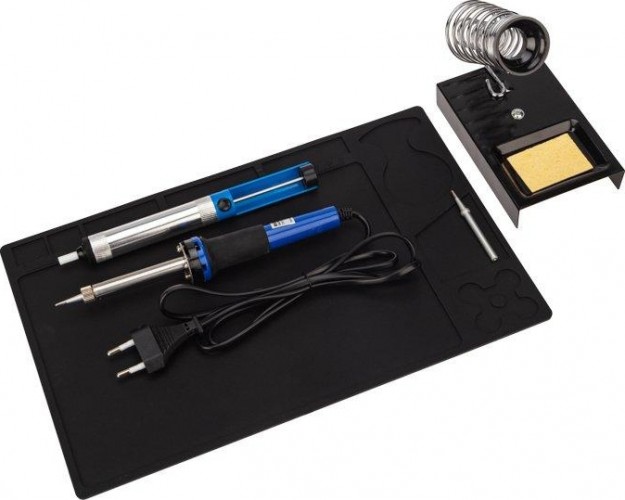 Набор для пайки REXANT К21 продвинутый 2 (паяльник, сменное жало, подставка,  09-3761