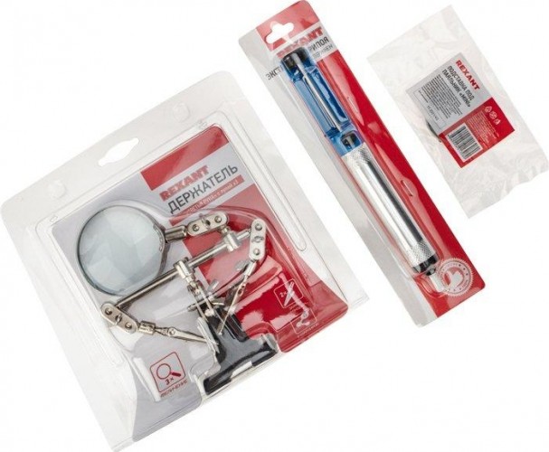 Набор для пайки REXANT К22  вспомогательный («третья рука», подставка, экстра 09-3762 - изображение 2