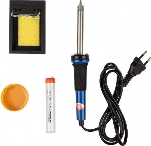 Набор для пайки REXANT П0165 №11 (паяльник 30вт, подставка, губка для удаления  12-0165