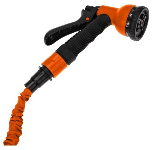 Набор для полива ЧЕТЫРЕ СЕЗОНА 62-0258 шланг 20 м, пистолет 7 реж., соединитель - изображение 3