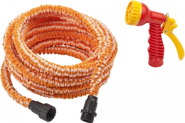 Набор для полива GRINDA PS-22 proline 7.5-22.5 м удлиняющийся шланг, распылитель 428496-22