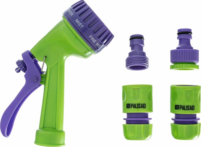 Набор для полива PALISAD 67422 шланг 3/4" 15м, 7-реж пистолет, соед., адаптер - изображение 4