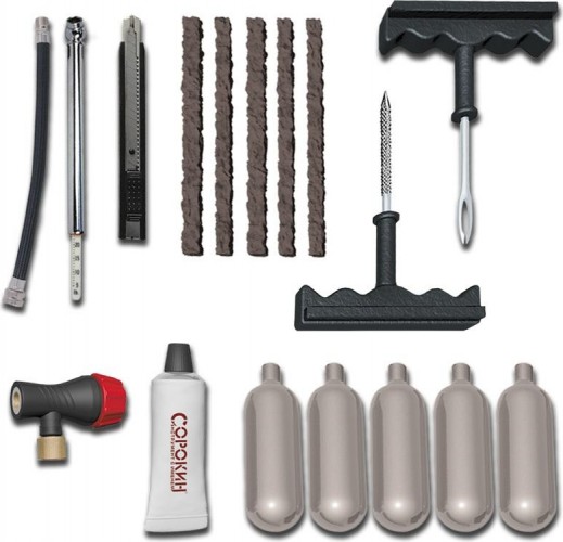 Набор для ремонта бескамерных шин СОРОКИН 40.100 с балонами, в кейсе