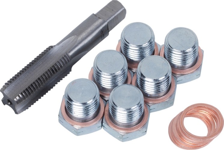 Набор для ремонта масляных пробок МАСТАК 103-47015C М15х1,5, кейс, 19 предметов