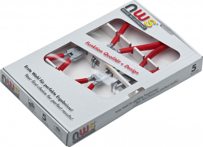 Набор для съема стопорных колец NWS 793 покрытие Crom, 4 предмета