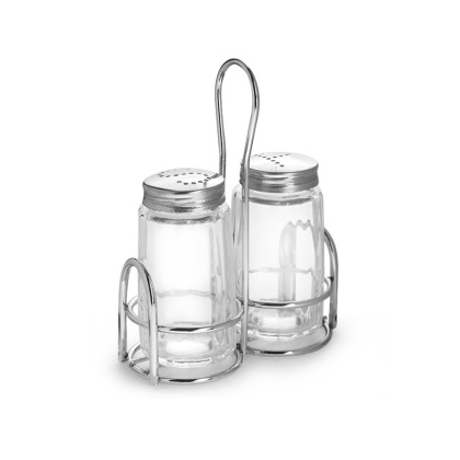 Набор для специй 2 предмета (соль, перец) нержавеющая сталь, замкнутый круг Luxstahl [KH-218] - изображение 2