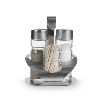 Набор для специй «Family» (соль, перец, зубочистки) Luxstahl [821] - изображение 2