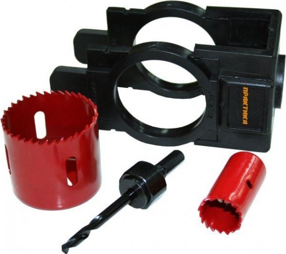 Набор для установки замков ПРАКТИКА с кондуктором 25-54 мм 031-310 МАСТЕР 031-310